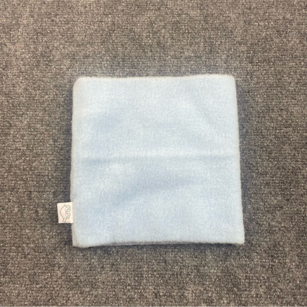 TURTLE FUR Kids light blue fleece neck warmer face mask neck gator OSFM